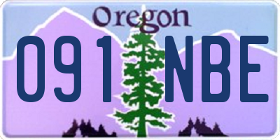 OR license plate 091NBE