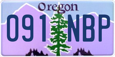 OR license plate 091NBP