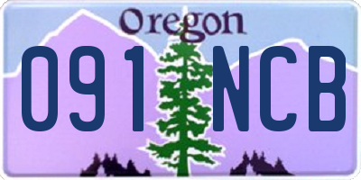 OR license plate 091NCB