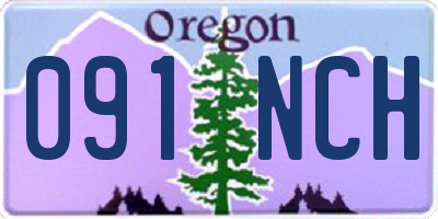 OR license plate 091NCH