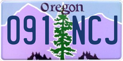 OR license plate 091NCJ