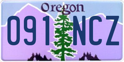 OR license plate 091NCZ