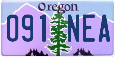 OR license plate 091NEA
