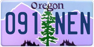 OR license plate 091NEN
