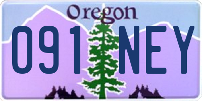 OR license plate 091NEY