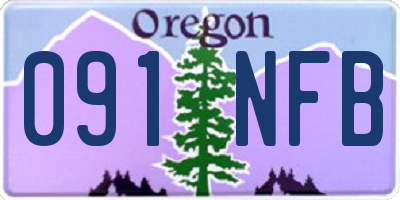OR license plate 091NFB