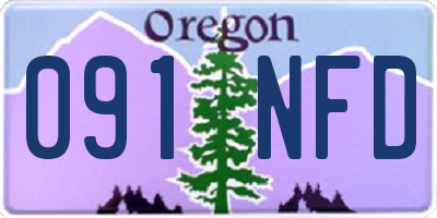 OR license plate 091NFD
