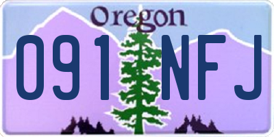 OR license plate 091NFJ