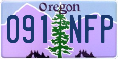 OR license plate 091NFP