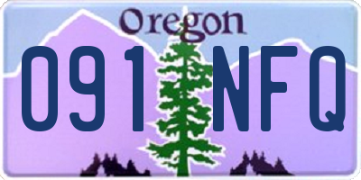 OR license plate 091NFQ