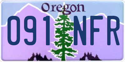 OR license plate 091NFR