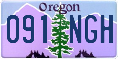 OR license plate 091NGH