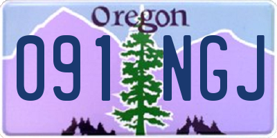 OR license plate 091NGJ