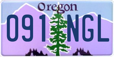 OR license plate 091NGL