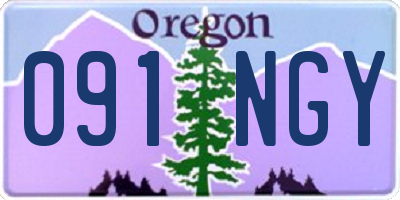 OR license plate 091NGY