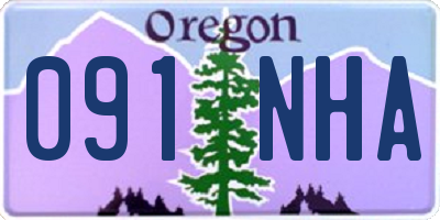 OR license plate 091NHA
