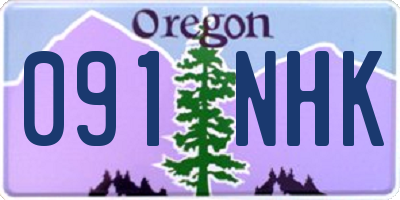 OR license plate 091NHK