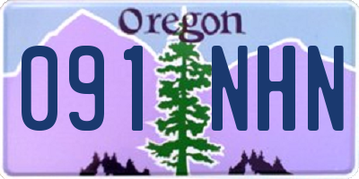 OR license plate 091NHN