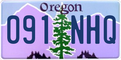OR license plate 091NHQ