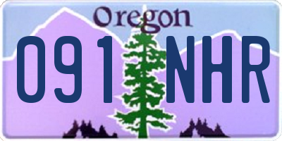 OR license plate 091NHR