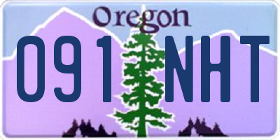 OR license plate 091NHT