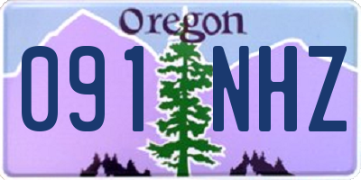 OR license plate 091NHZ