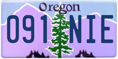 OR license plate 091NIE