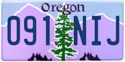 OR license plate 091NIJ