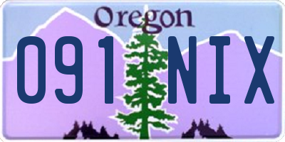 OR license plate 091NIX