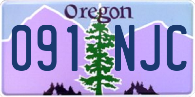 OR license plate 091NJC