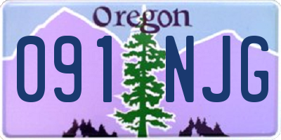 OR license plate 091NJG