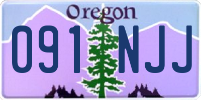 OR license plate 091NJJ