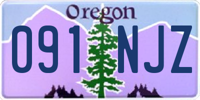 OR license plate 091NJZ