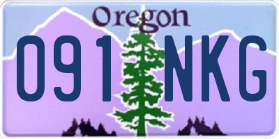 OR license plate 091NKG