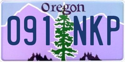 OR license plate 091NKP
