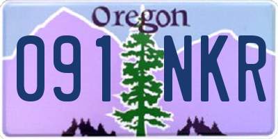 OR license plate 091NKR