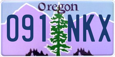 OR license plate 091NKX