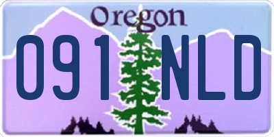OR license plate 091NLD