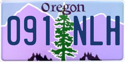 OR license plate 091NLH