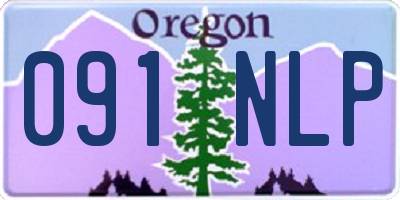 OR license plate 091NLP