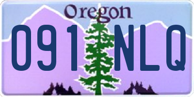 OR license plate 091NLQ