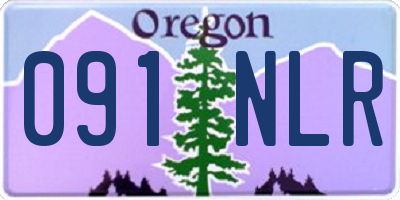 OR license plate 091NLR