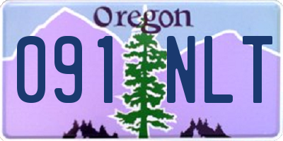 OR license plate 091NLT
