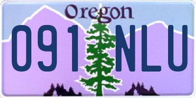 OR license plate 091NLU