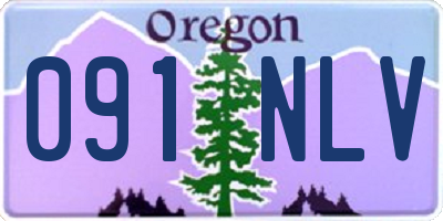 OR license plate 091NLV