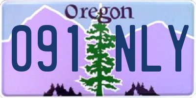 OR license plate 091NLY