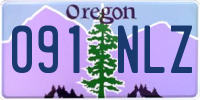 OR license plate 091NLZ