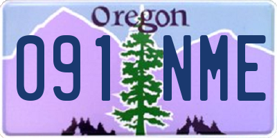 OR license plate 091NME