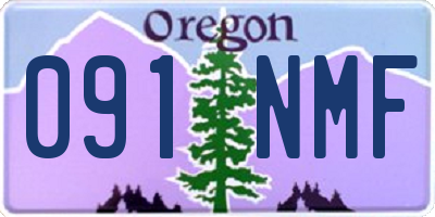 OR license plate 091NMF