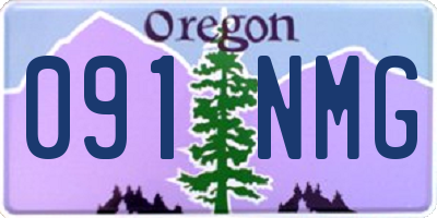 OR license plate 091NMG